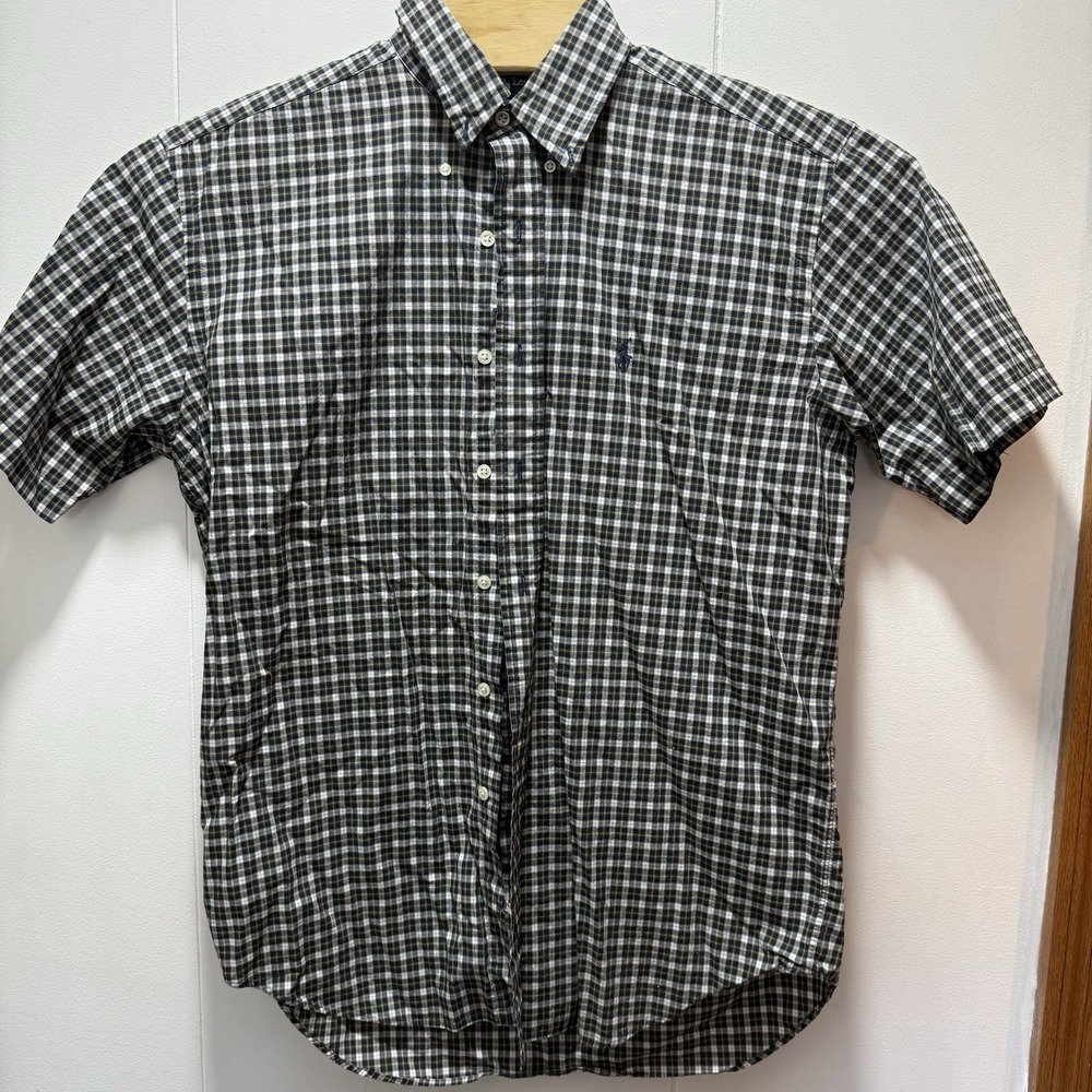 Ralph Lauren Men's Size‎ Medium Blake Short Sleeve Button Down With Pony Logo
